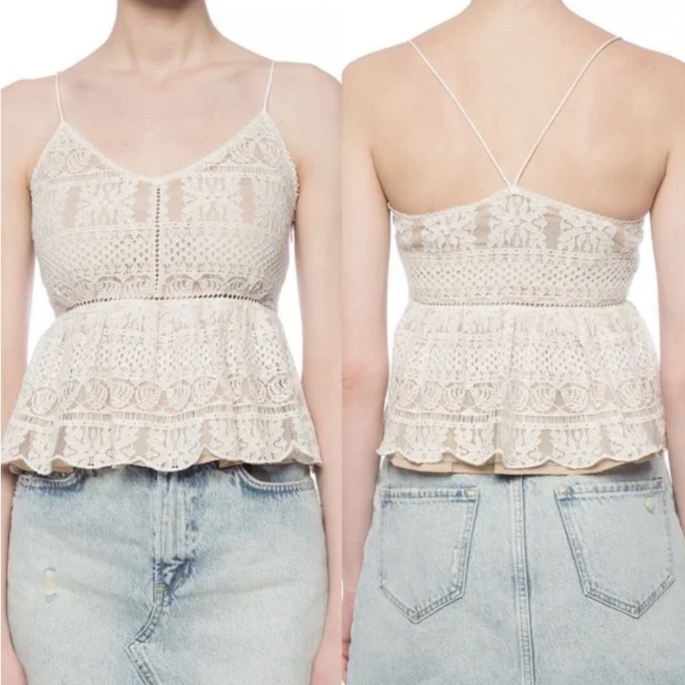 AllSaints Natalia Lace Top